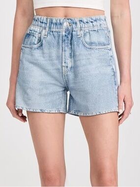 Rag & Bone Miramar Walking Shorts in Kacy Light Wash Blue